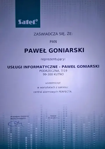 Usługi Informatyczne Paweł Goniarski